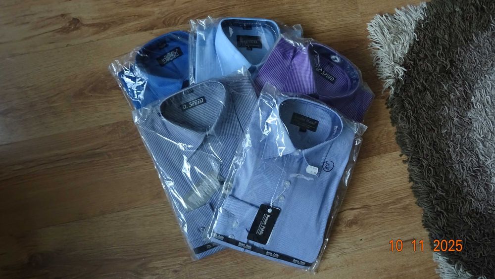 koszule rozmiar 36/37 sztuk5, 37/38 sztuk2, 38/39 sztuk6, 39/40 sztuk2