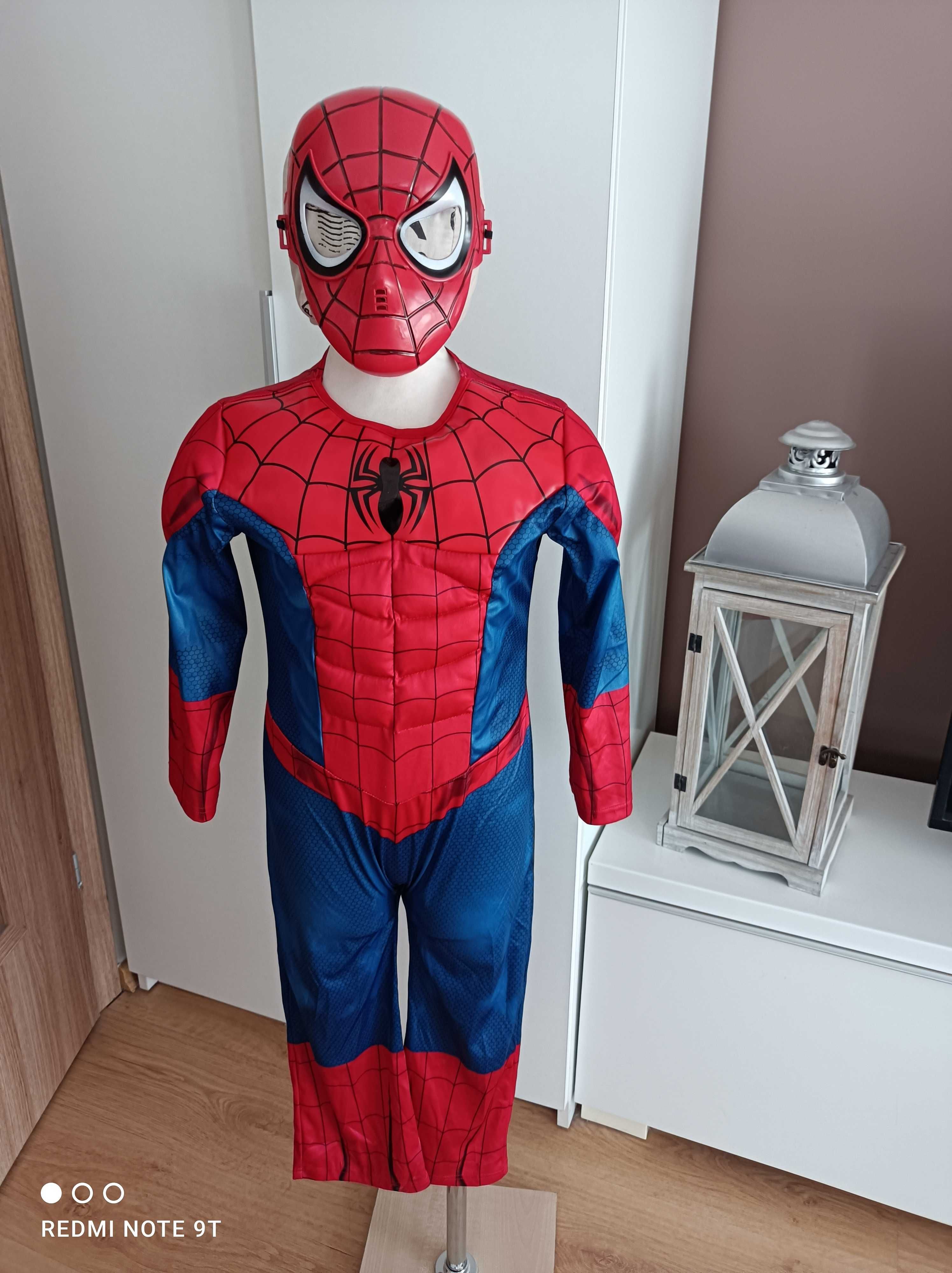 NOWY strój karnawałowy SPIDERMANA kostium przebranie 110/116 29