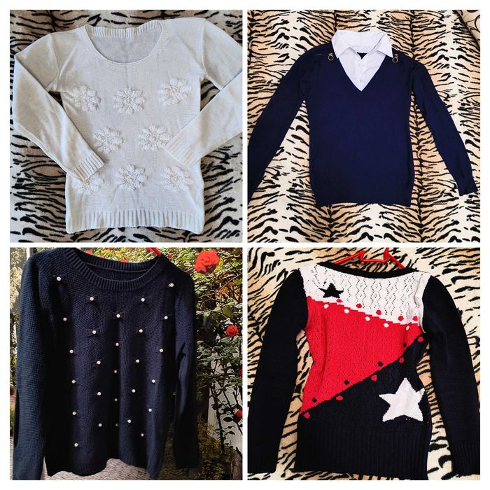 Лот жіночих светрів та джемперів, розмір S, у відмінному стані