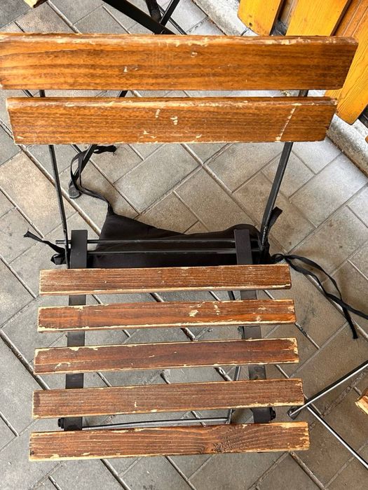 Стільці вуличні літня тераса метал/дерево