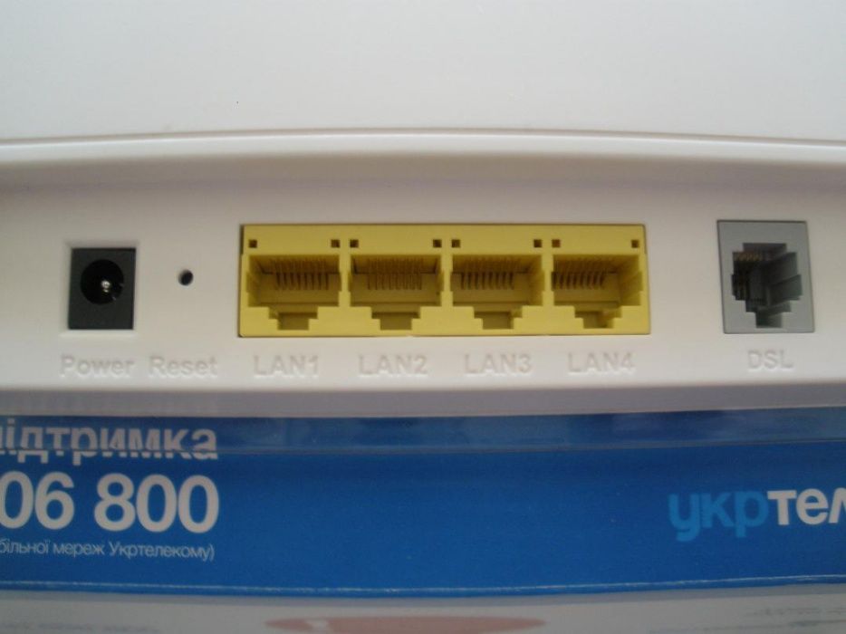 модем ZTE роутер WiFi  Укртелеком ADSL