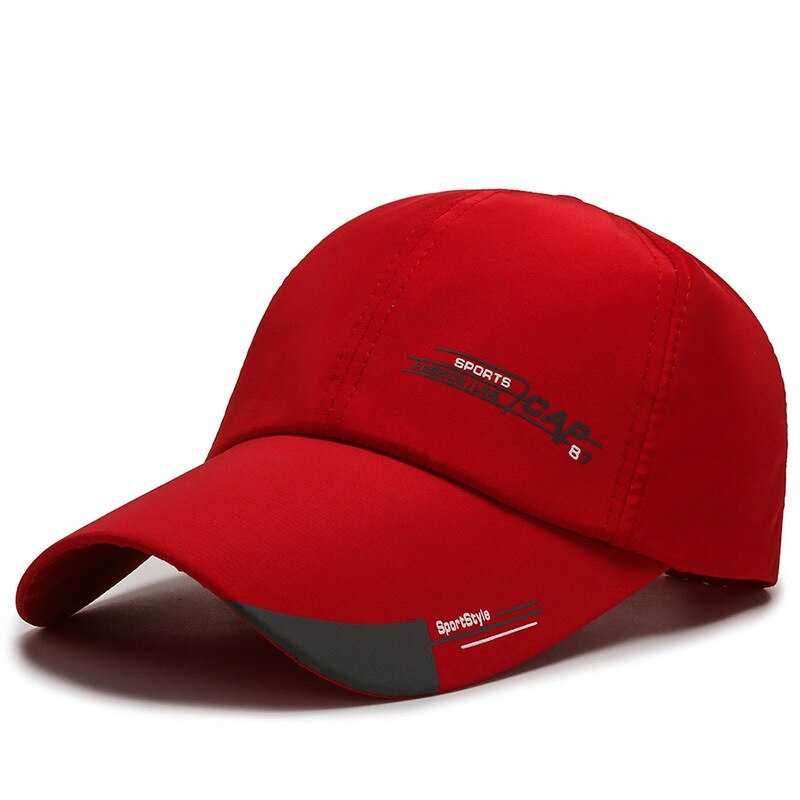 czapka czapeczka sportowa szybkoschnąca czerwona