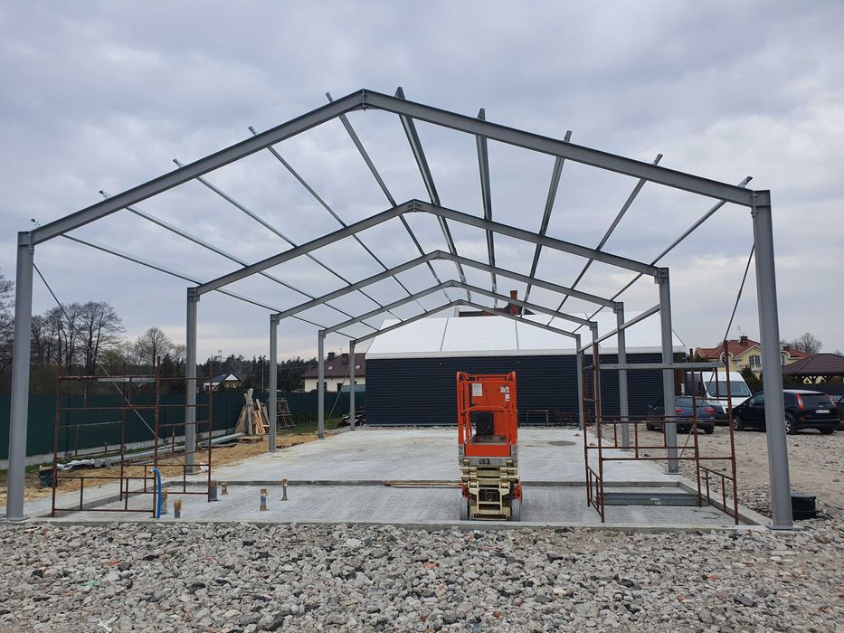 Konstrukcja hali 10x20, Konstrukcja ocynkowana, Hale stalowe, PROMOCJA