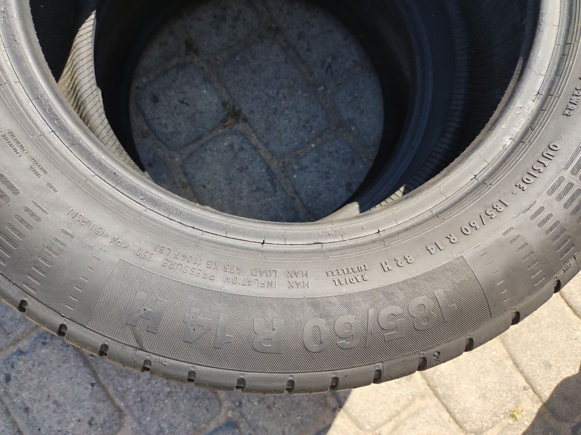 185.60.14 Dwie opony letnie Continental EcoContact 5
