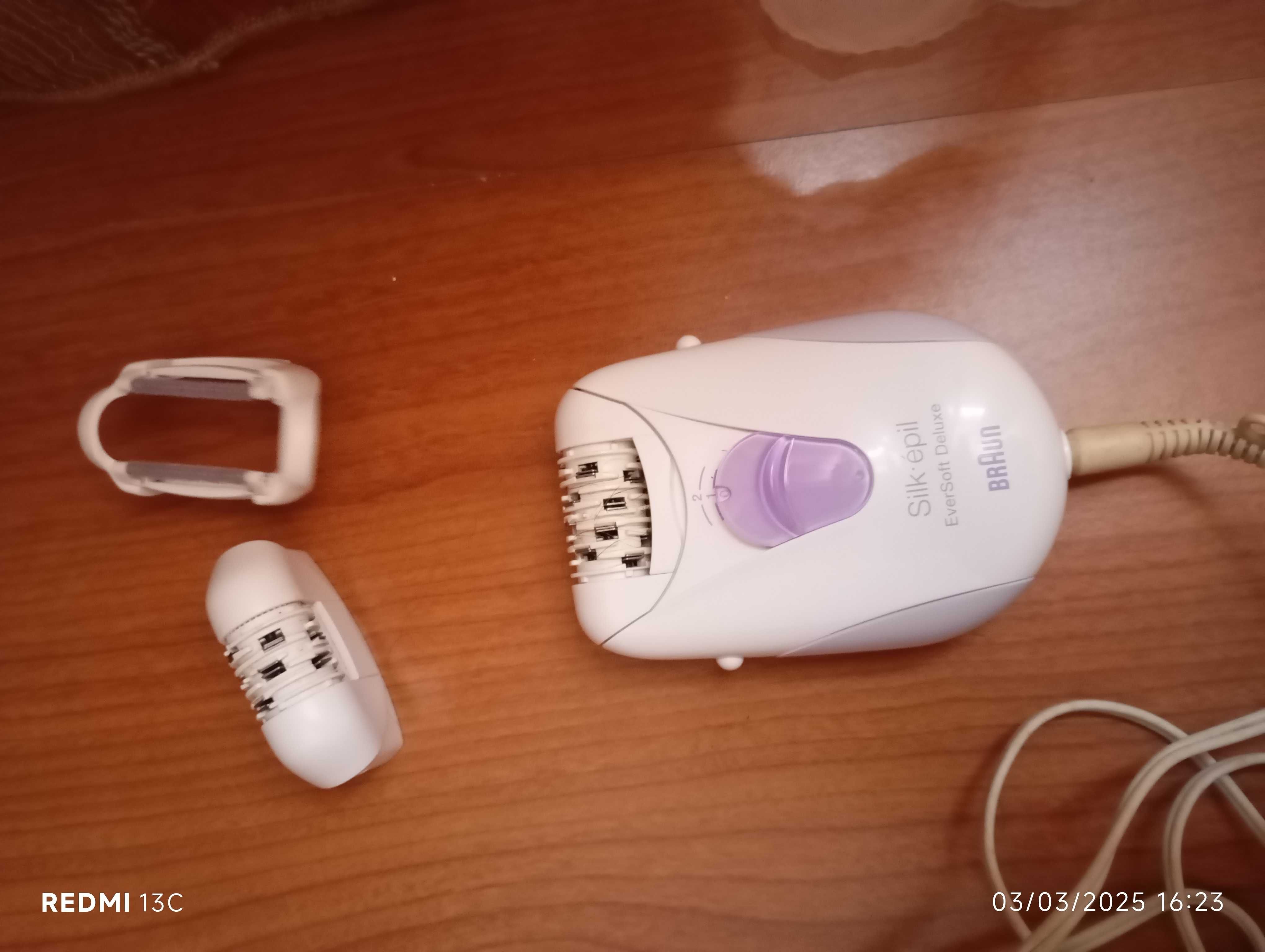 Depiladora com acessórios