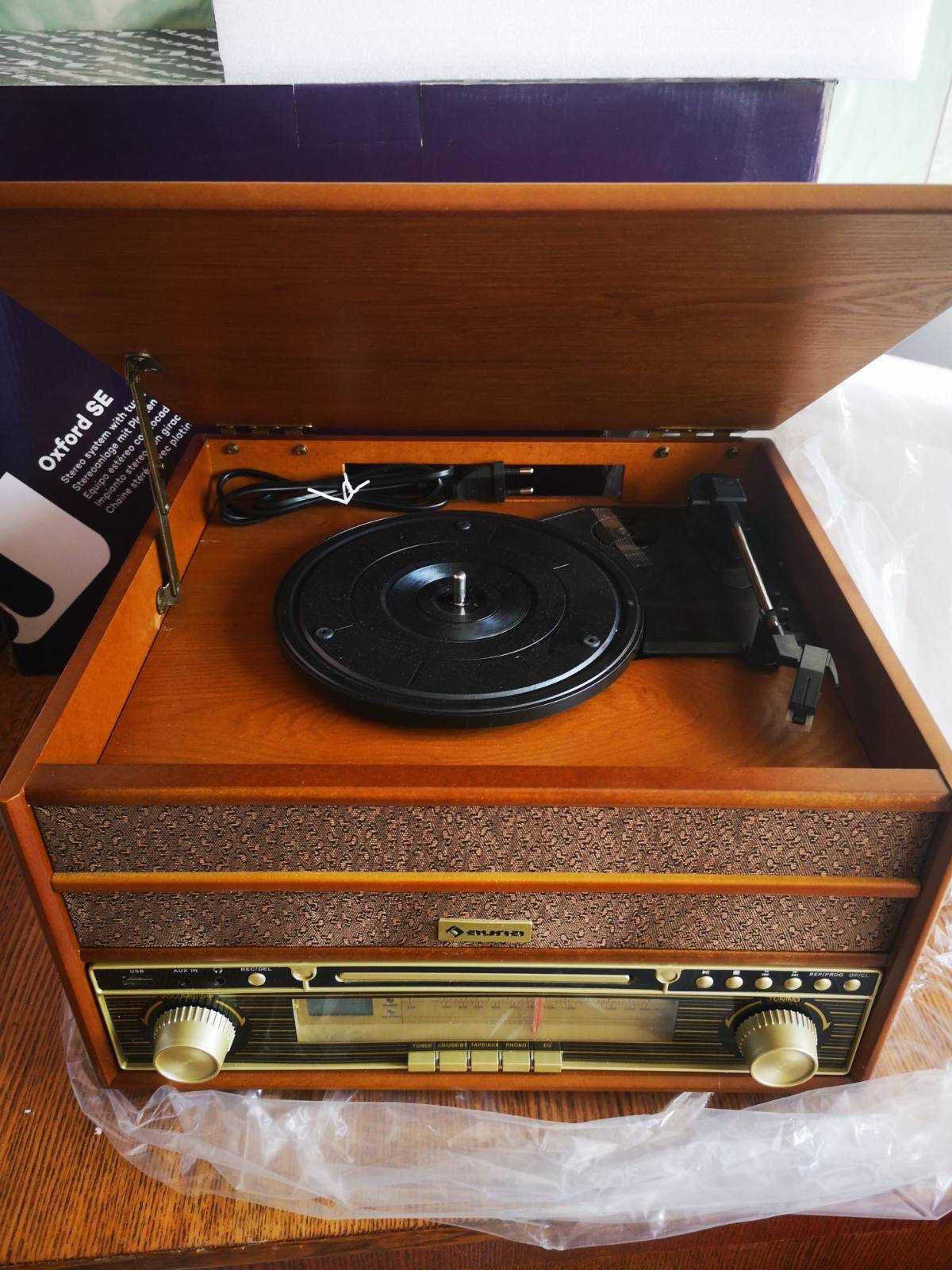Ретро проигрыватель винила Usb BT auna Belle Epoque 1910