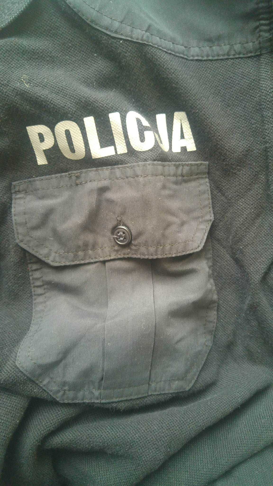 Koszulka polo Policja Czarna