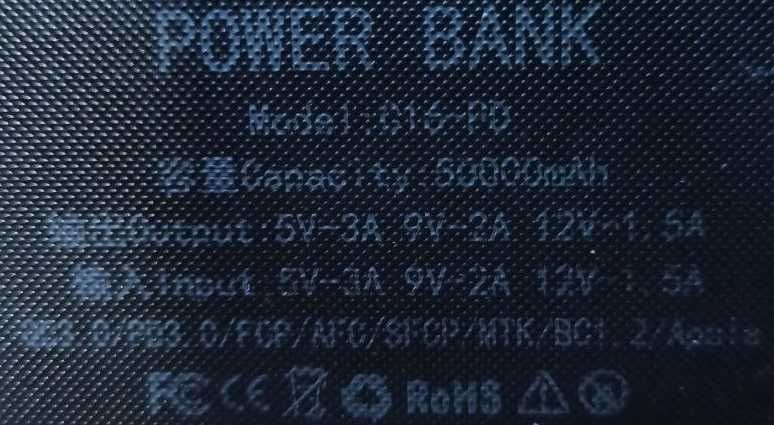 Повербанк PowerBank з швидкою зарядкою 50000 мАг PD QC