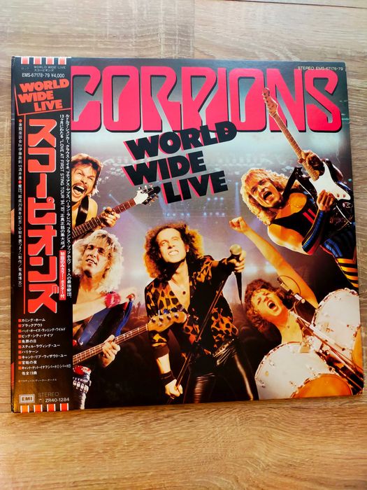 Scorpions World Wide Live Japan OBI 2xLP