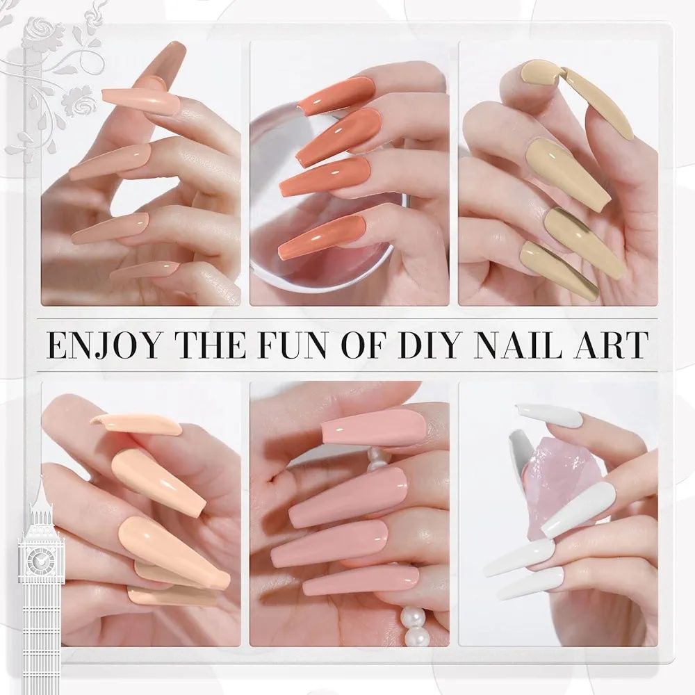 Zestaw lakierów hybydowych do paznokci nailwind gel polish set 6x8ml