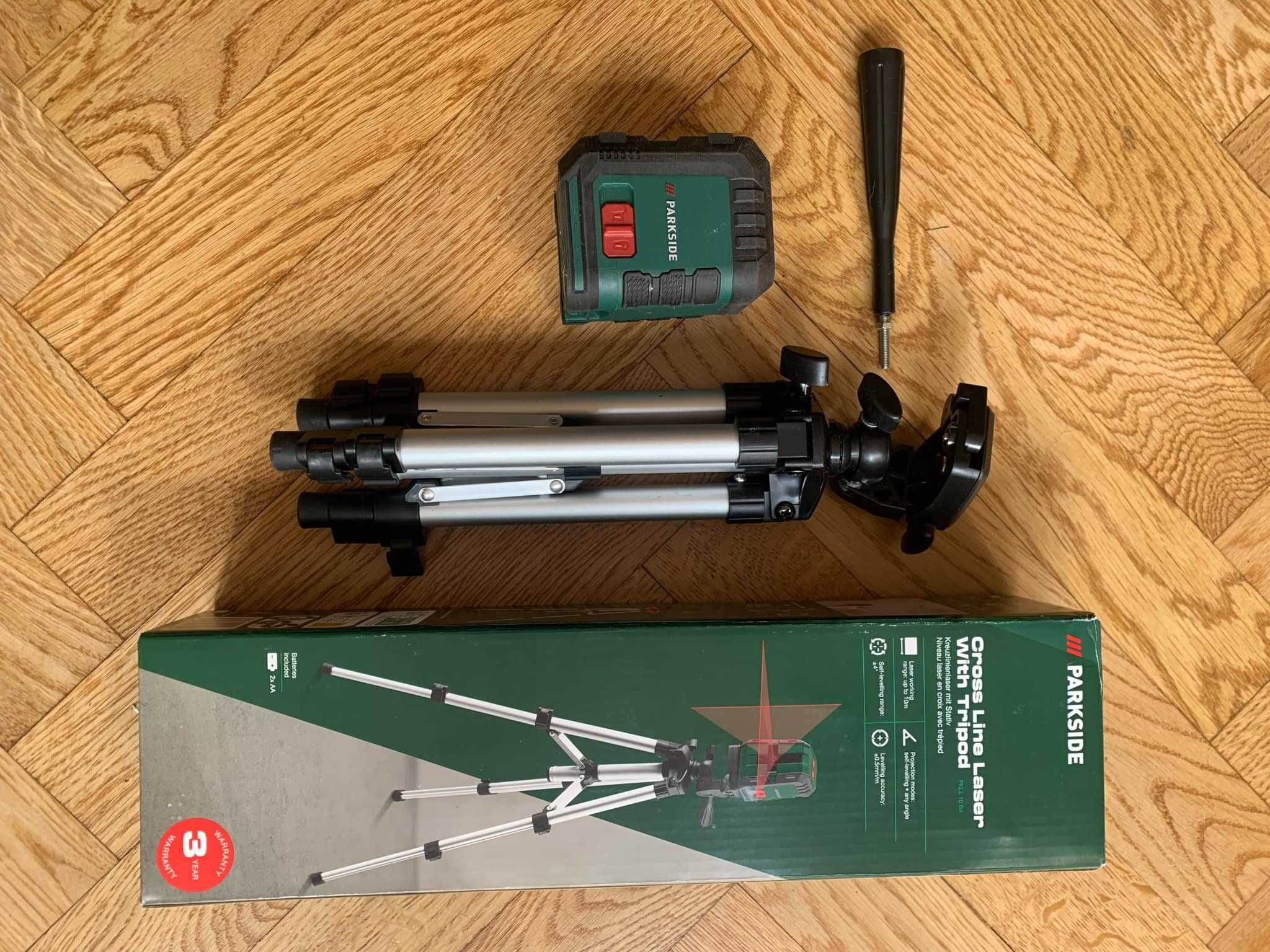 Poziomica laserowa Parkside PKLL 10 B4 - 1 raz użyta