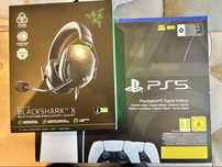 Ps5+2comandos+headset razer