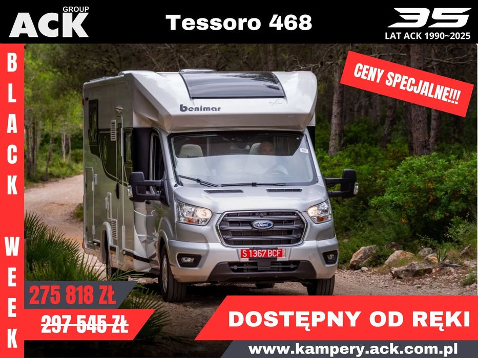 Benimar Tessoro 468 Special Edition  Ford TRANSIT Kempingowy Benimar Tessoro 468 Special Edition Kamper