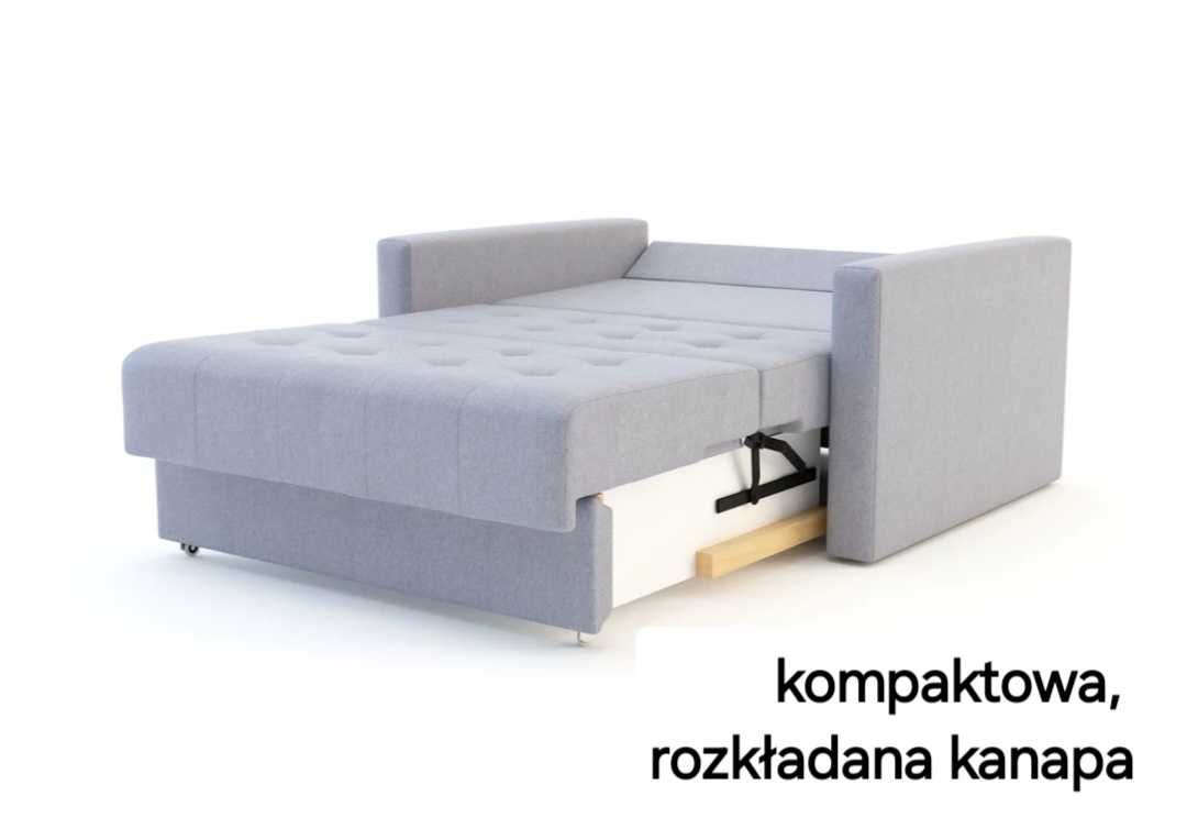 2 osobowa sofa rozkładana z pojemnikiem