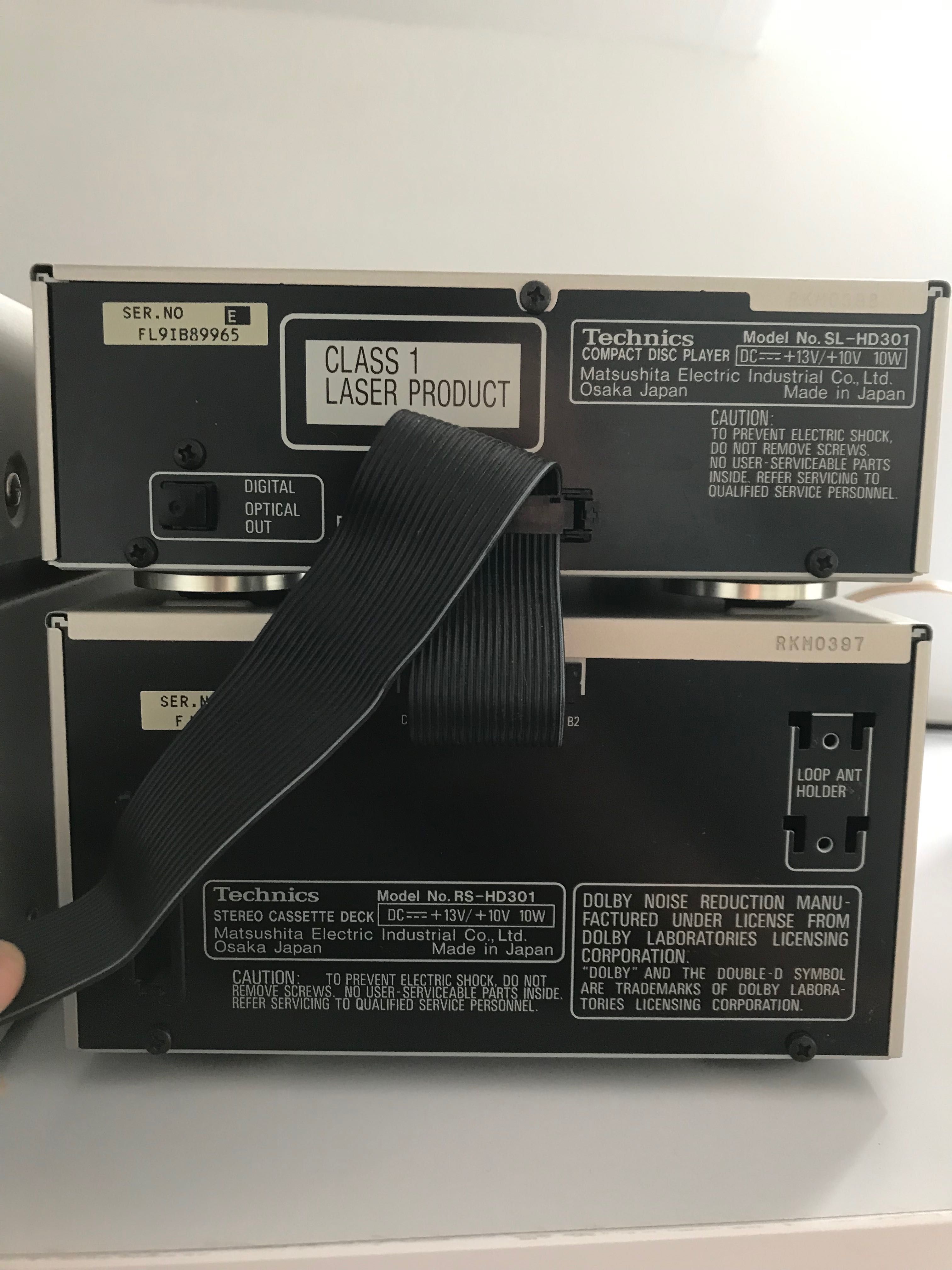 Wieża Technics HD301, audio, wzmacniacz, radio, cd, kolumny