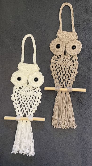 Вязанное панно "Совушка" | Подарок на 8 Марта | Ручная работа