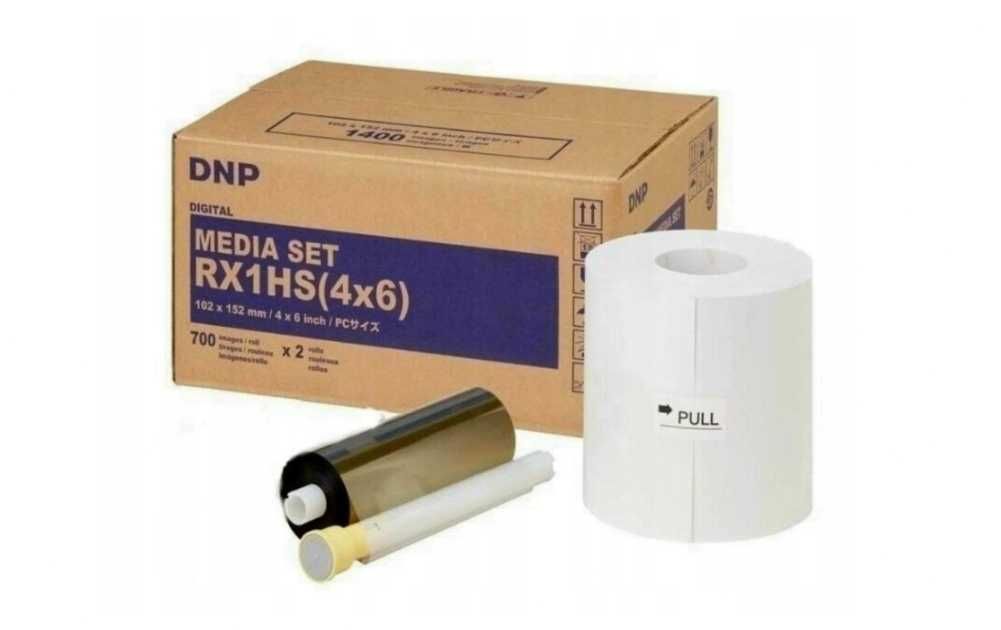 DNP RX-1HS (10X15) - 1x papier + folia = 700 szt. 10x15cm / 1400 5x15