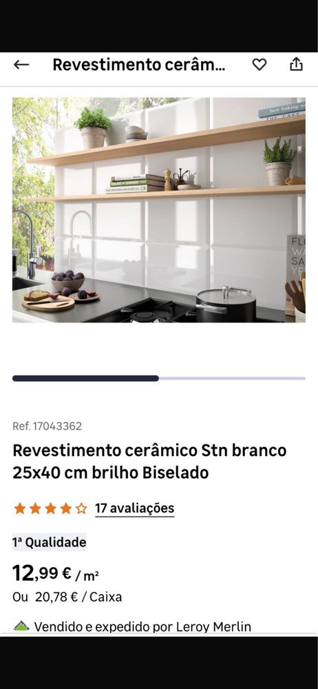 Azulejo biselado branco