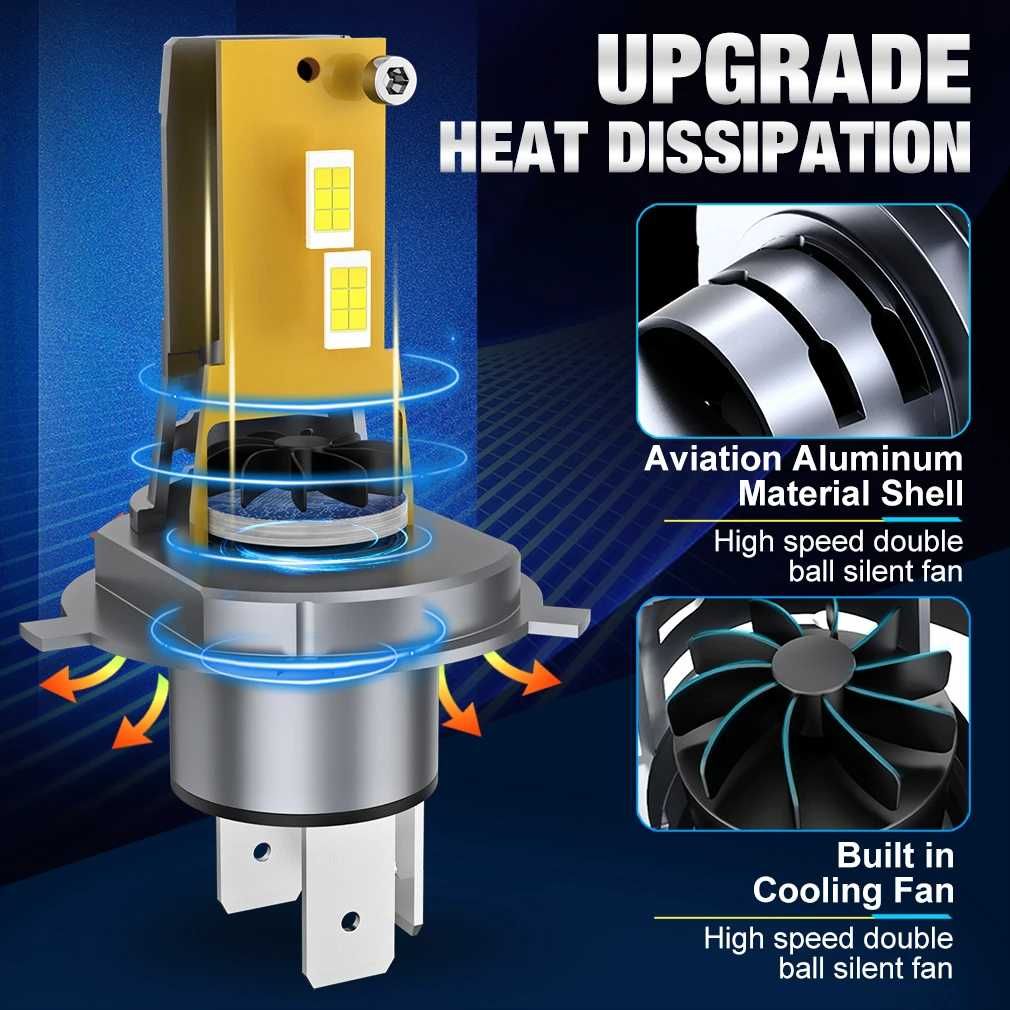 Lâmpadas Led H4 40000LM