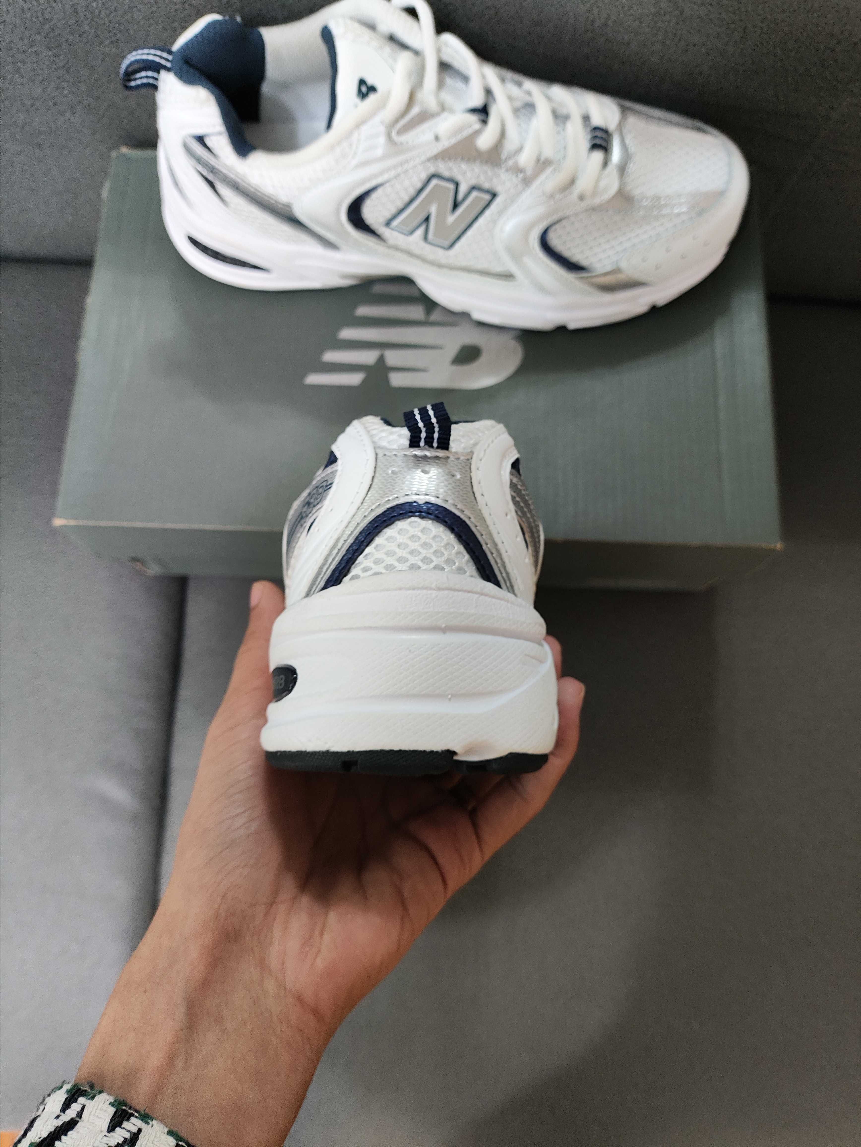 New Balance 530 White Silver Navy Eu 36