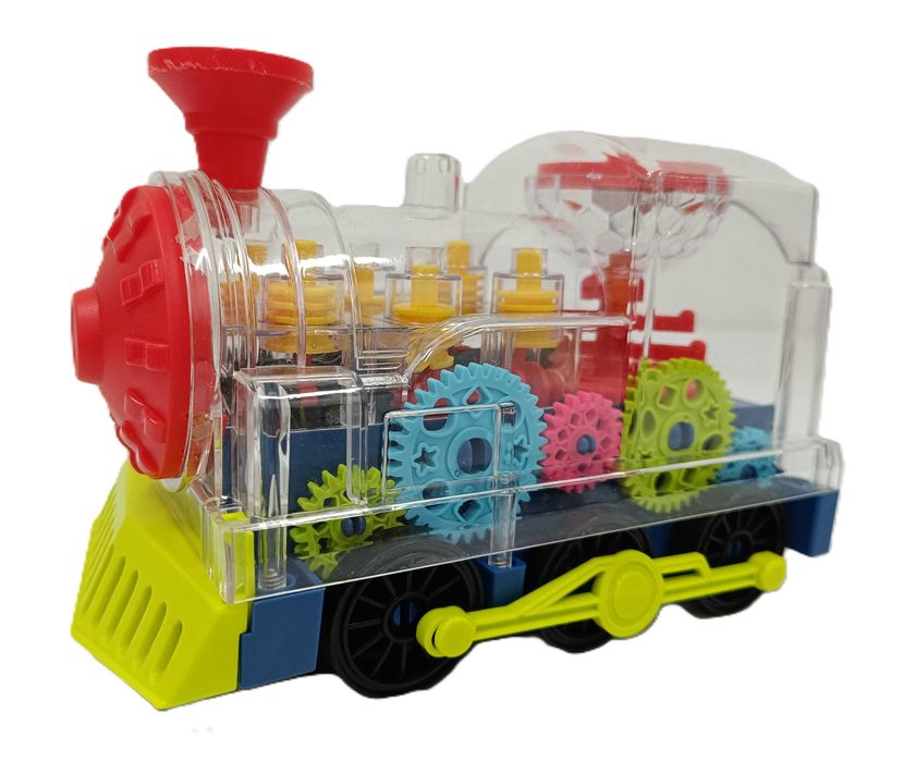 Lokomotywa Interaktywna Przezroczysta Pociąg Jeździ Gra Świeci