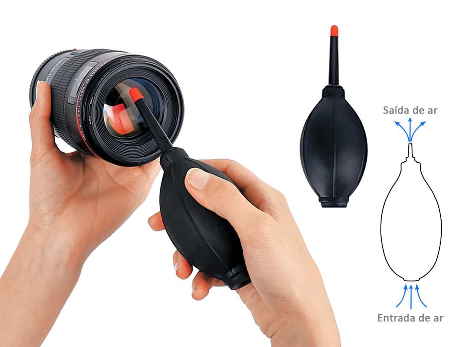 Kit de limpeza para câmeras digitais e sensores