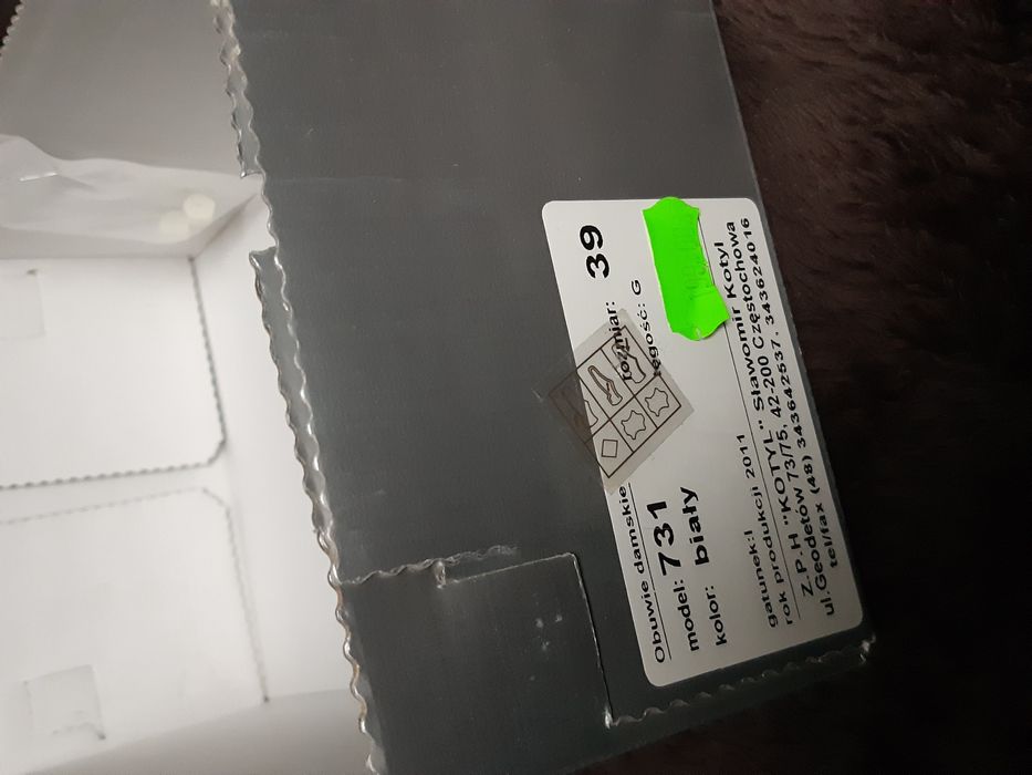 Buty szpilki białe skórzane ślub rozm.39