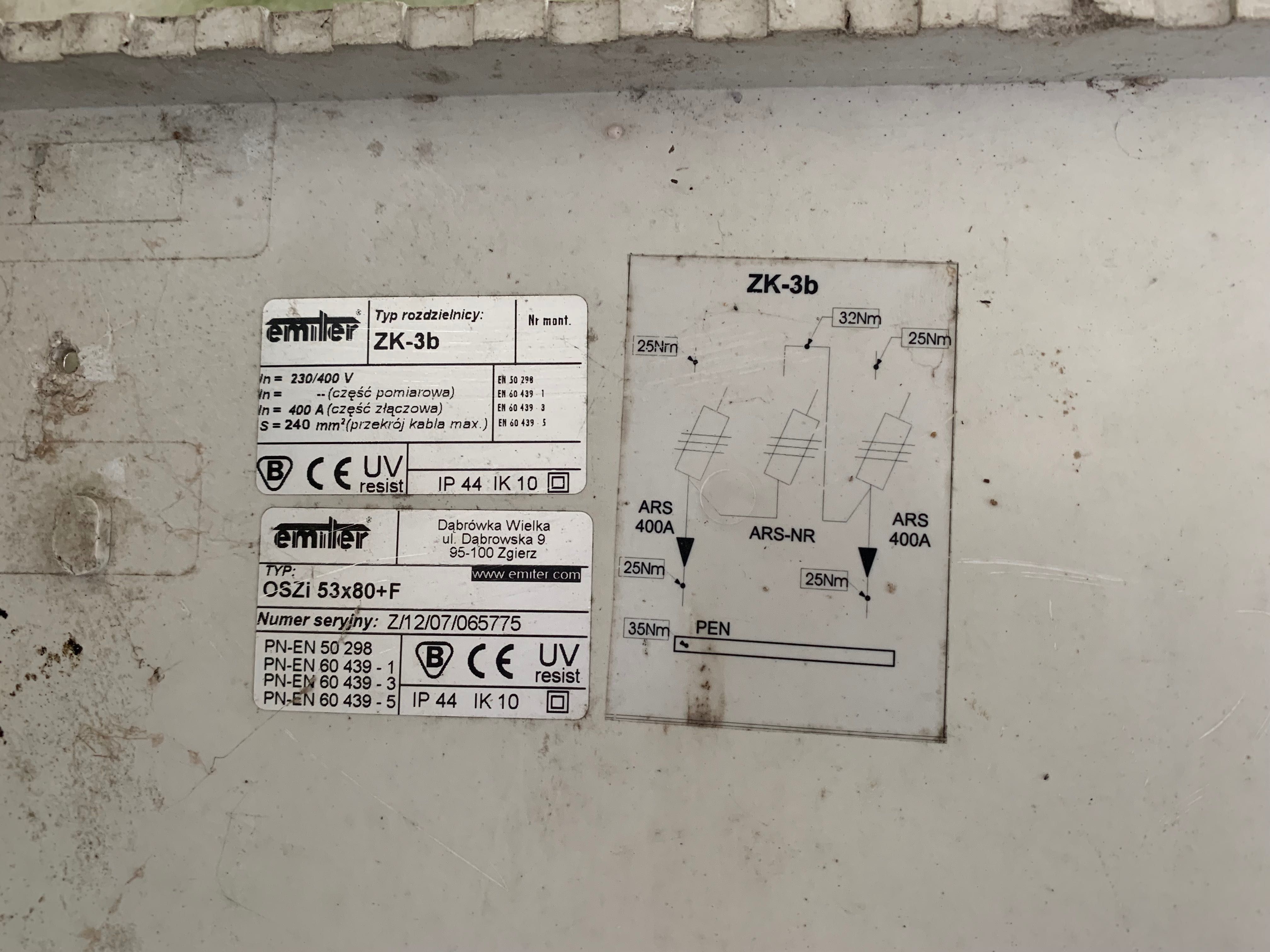 Szafka elektryczna złącze kablowe zk-3b