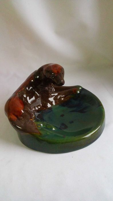 Антикварная пепельница.Обливная керамика Васильков 1960-70-е гг. СССР