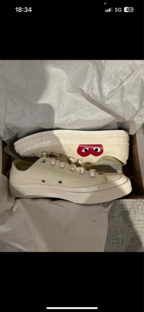 Comme des Garçons 41 1/2 novas com etiqueta