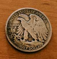 Silver Walking Liberty Halve dollar / Коллекционная монета США