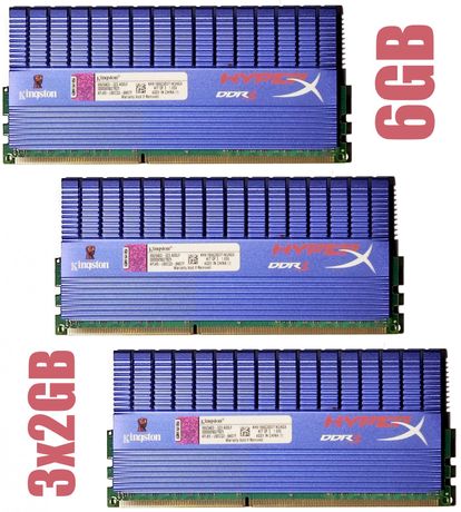 Оперативная Память Kingston 6GB (3x2GB) DDR3 1866 MHz CL9