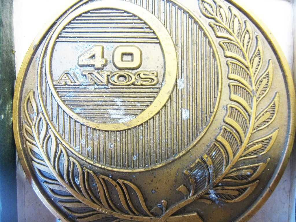 Medalha em bronze 40 anos Sociedade Nacional dos Armadores do Bacalhau