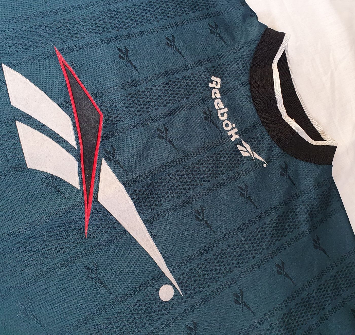 Koszulka męska Reebok sportowy t-shirt butelkowa zieleń krótki rękaw L