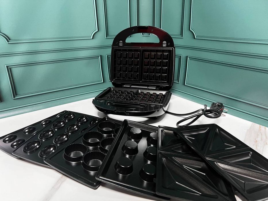 Бутербродниця 7В1 Edenberg EB-64396 тостер вафельниця гриль 1000 Вт