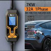 Зарядний пристрій Туре 1  32А 7кВт для Tesla Nissan Leaf  Zoe