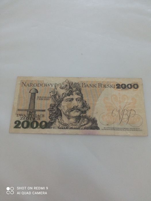 Banknot 2000tys zł