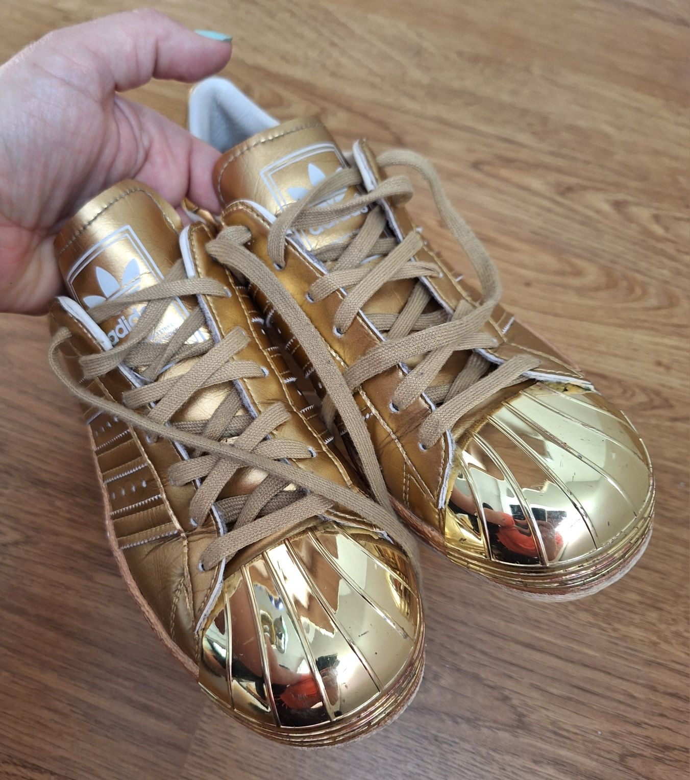 Adidas Supetstar 80s Gold Metallic r.36 2/3- 23cm