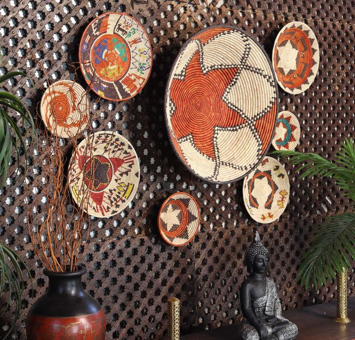 Dekoracja ścienna z wielką misą 70cm