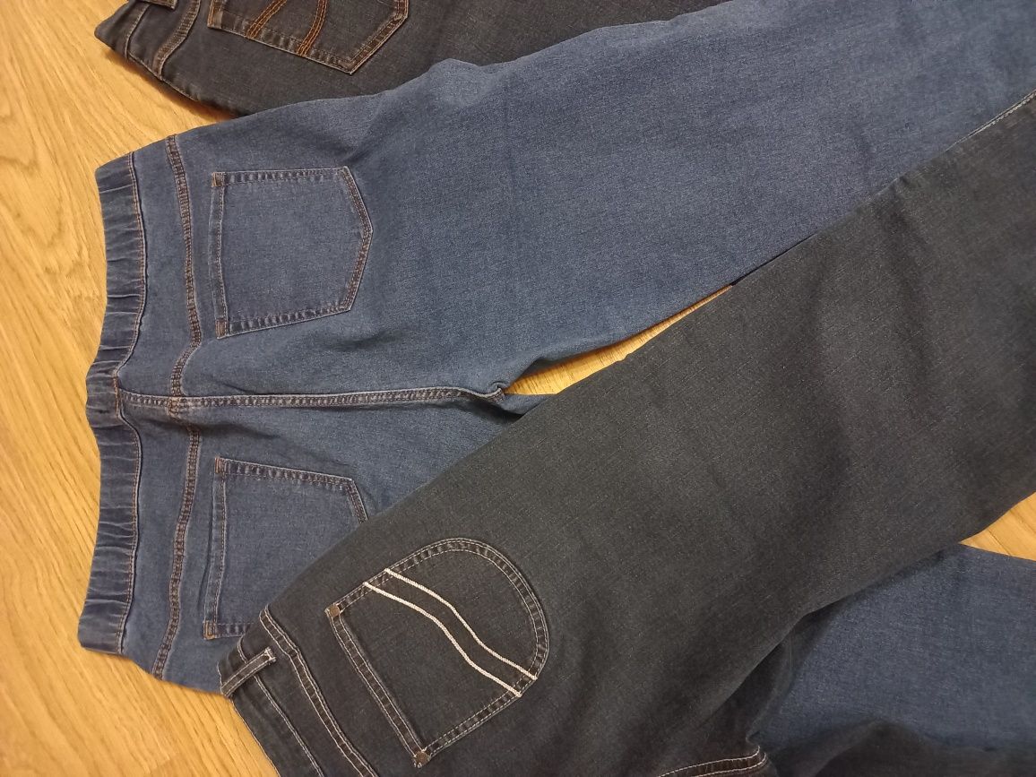 Spodnie damskie jeans r.44 komp.3szt nowe