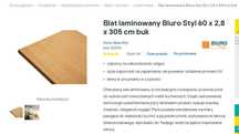 blat 2 x 150 cm , 300 cm