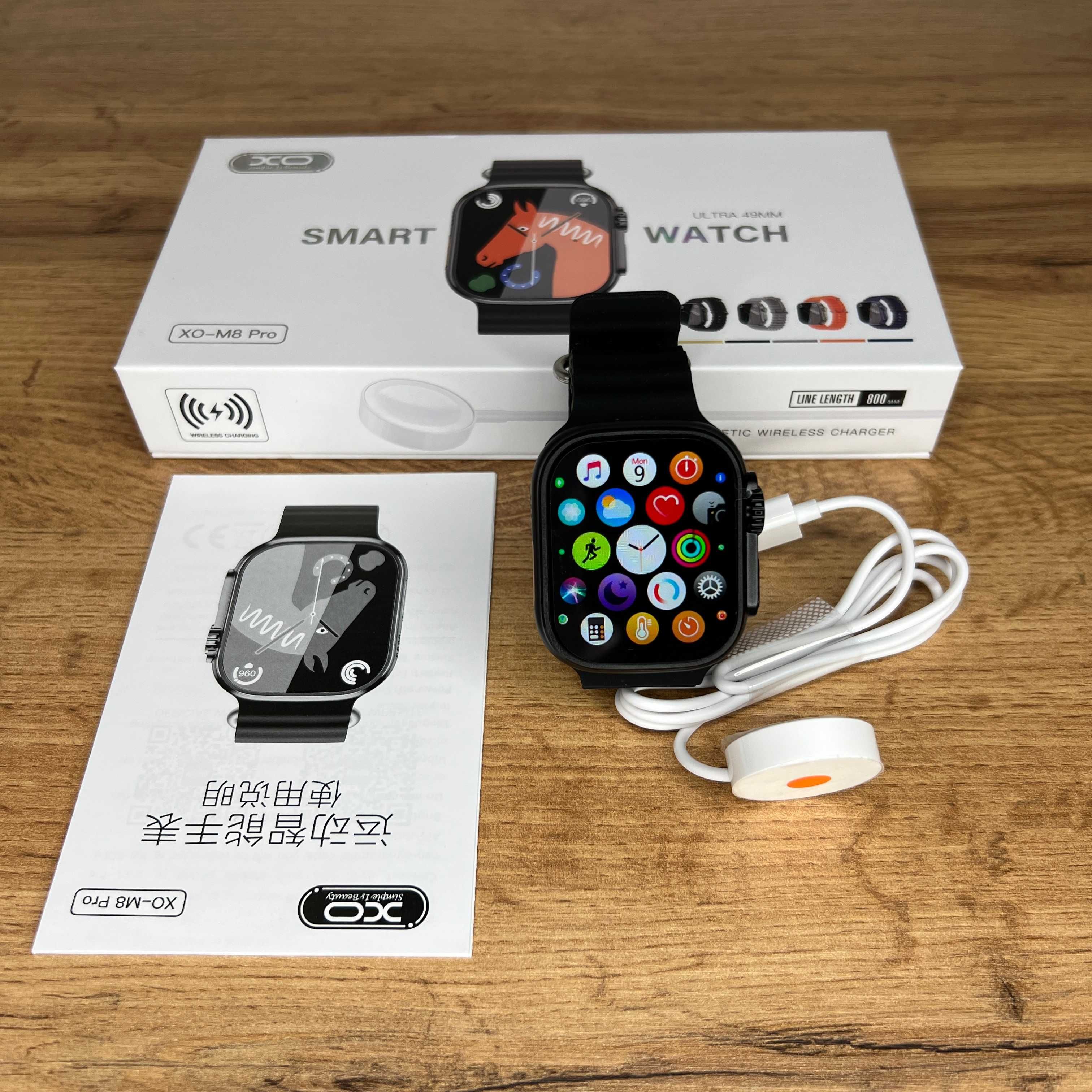 Смарт годинник XO-M8 Pro Ultra 49 mm Smart Watch Black