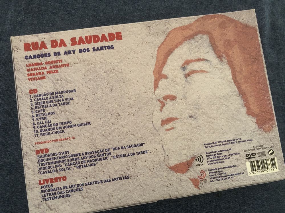 Rua da Saudade - Canções de Ary dos Santos - Caixa com CD e DVD