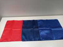 Trzy poszetki/pocket squares z poliestru
