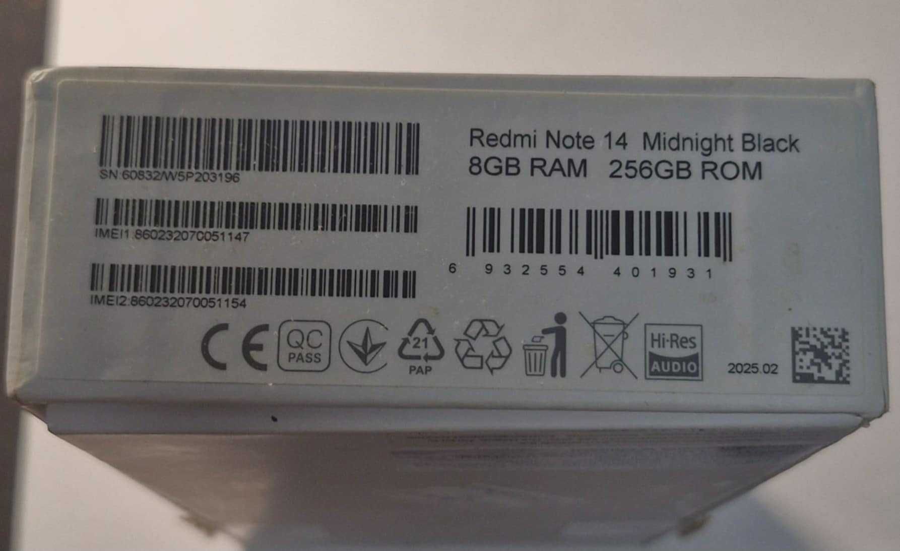 Xiaomi Redmi Note 14 8/256GB