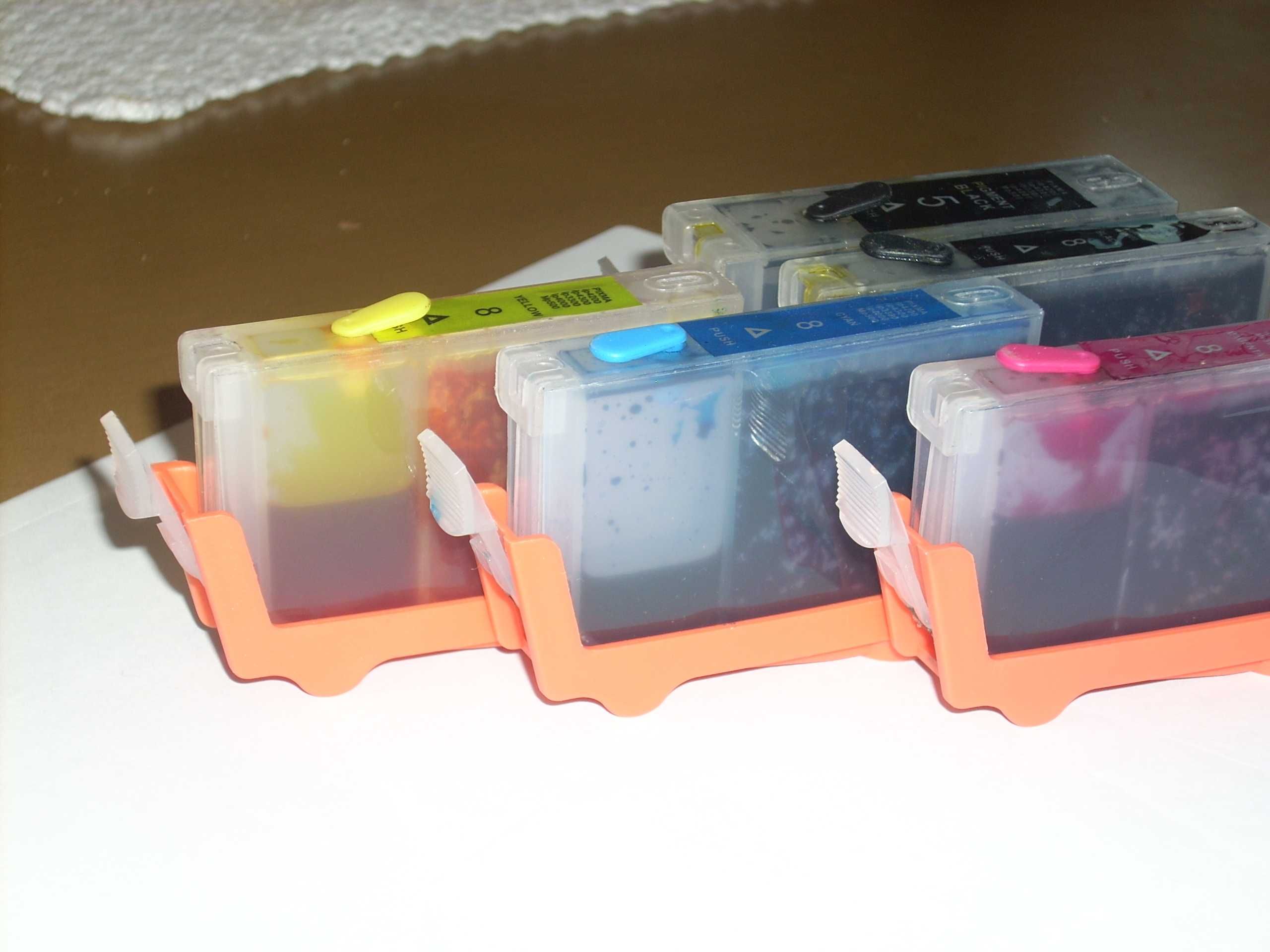 Tusze do drukarki Canon IP4500 wieczne chipy PGI 5 x 1 CLI 8 x 4