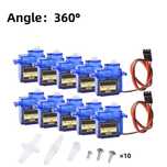 Zestaw 10szt Micro Servo sg90 360 stopni