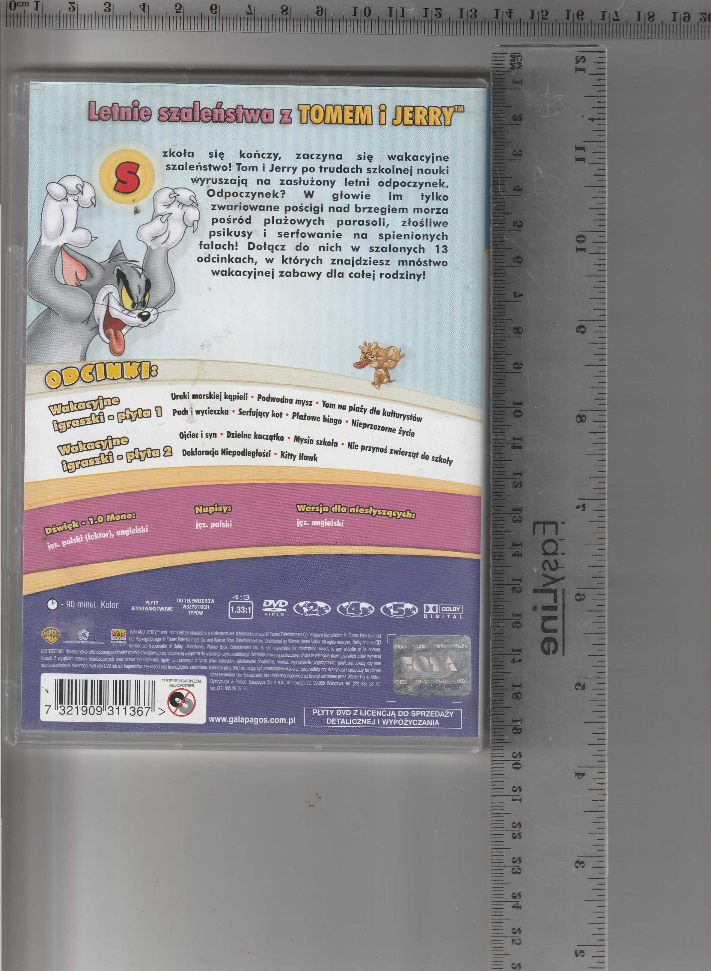 Tom i Jerry Wakacyjne igraszki DVD