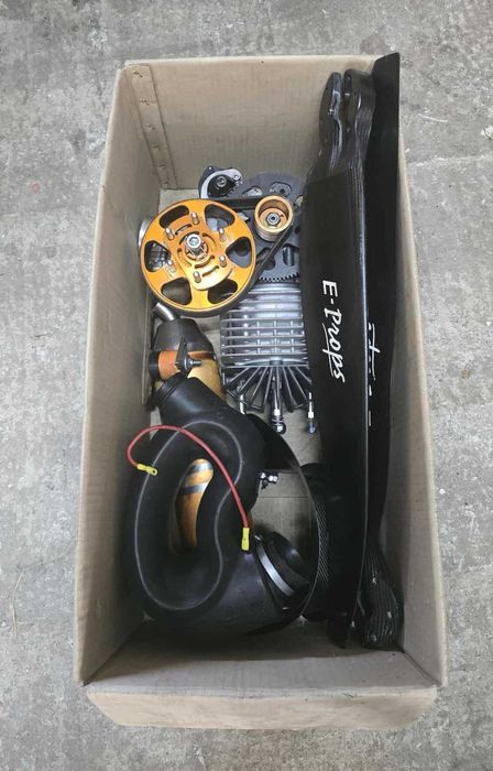 PPG - paralotnia silnik JPX Corsair Black Bull 33KM + E - Props śmigło