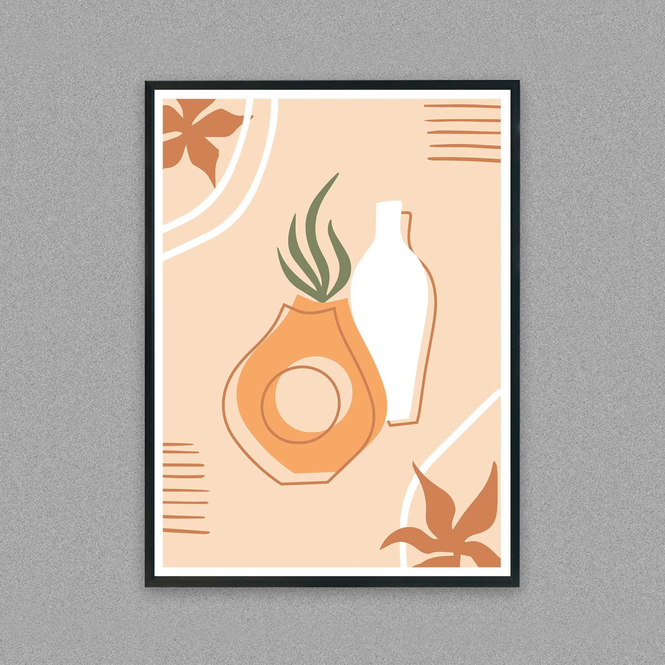 plakat w stylu boho, stylowy plakat minimalizm , plakat abstrakcja